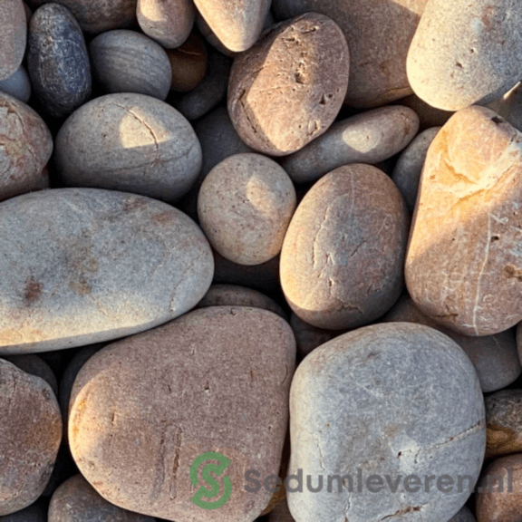 Beach pebblestones 40-60mm zak 25kg